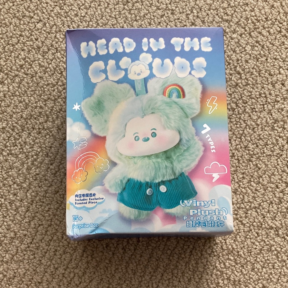 NEW Disney Miniso Mickey Head In the Clouds Vinyl Plush Pendant Toy Blind Box